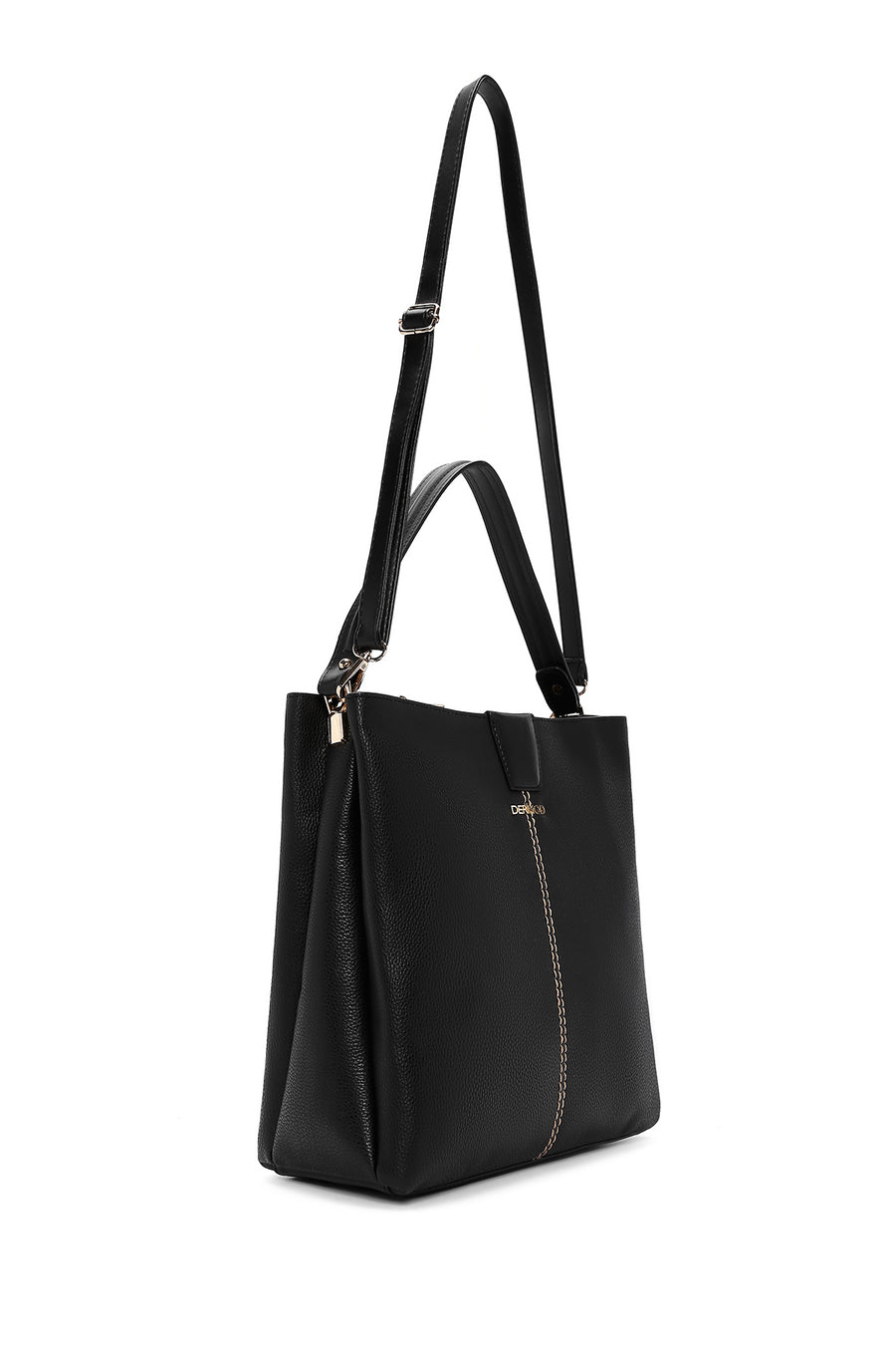 Women's Black Long Strap Crossbody Bag