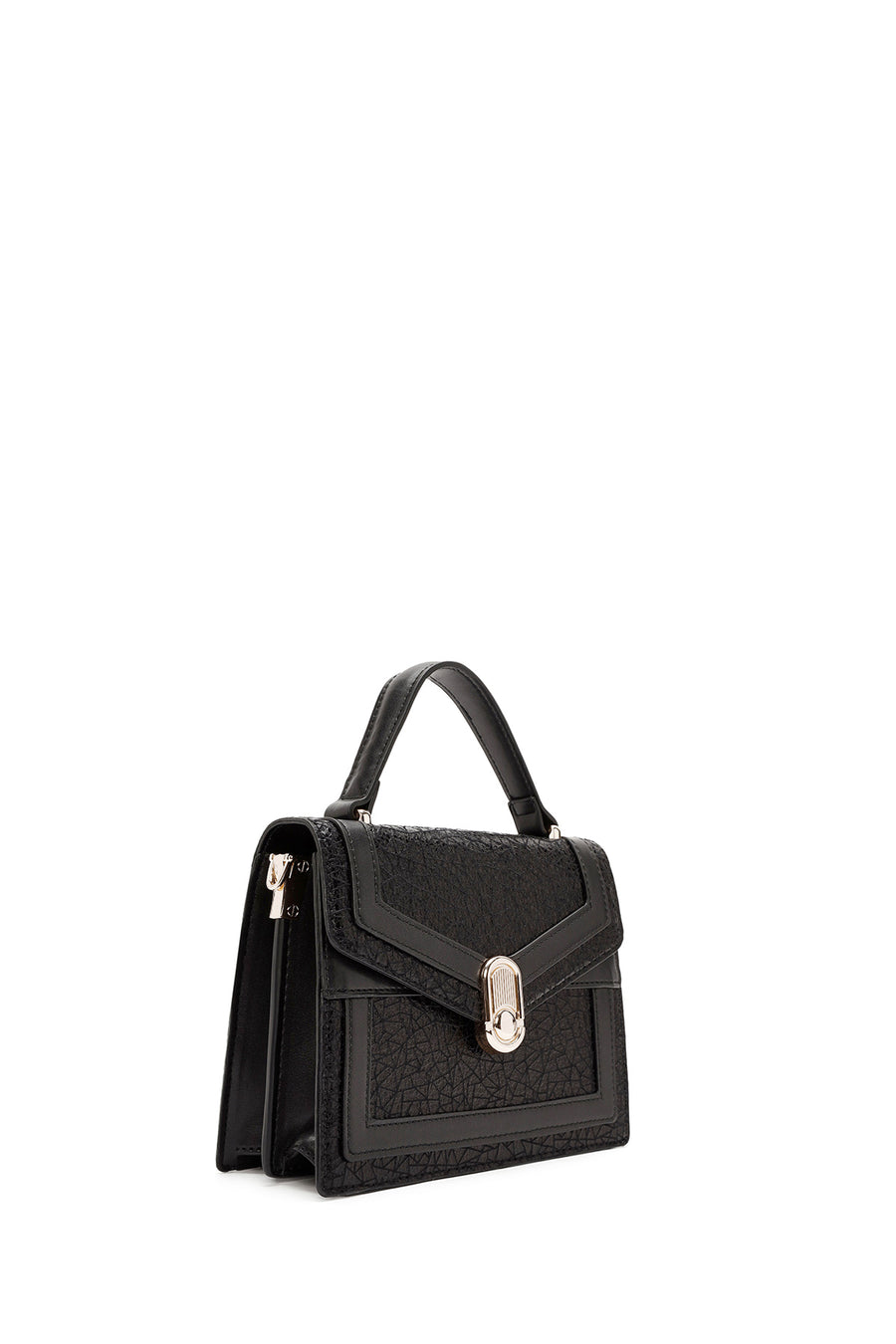 Women's Black Long Strap Printed Shoulder Bag