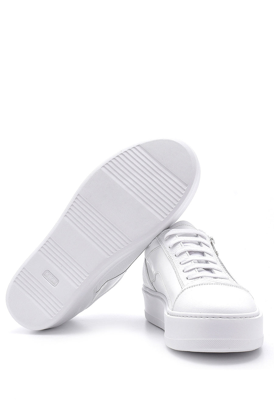 Men's Leather Zipper Detailed Sneaker