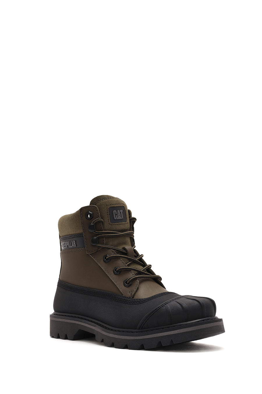 Caterpillar Men's Green Colorado Galosh WP Lace-Up Leather Combat Boots