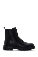 Men's Black Zippered Casual Leather Boots | Derimod