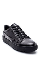 Men's Leather Crocodile Sneaker | Derimod