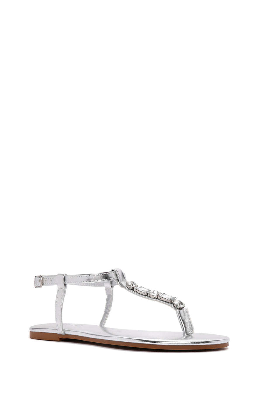 Women's Silver Stone Flip-Flop Sandals