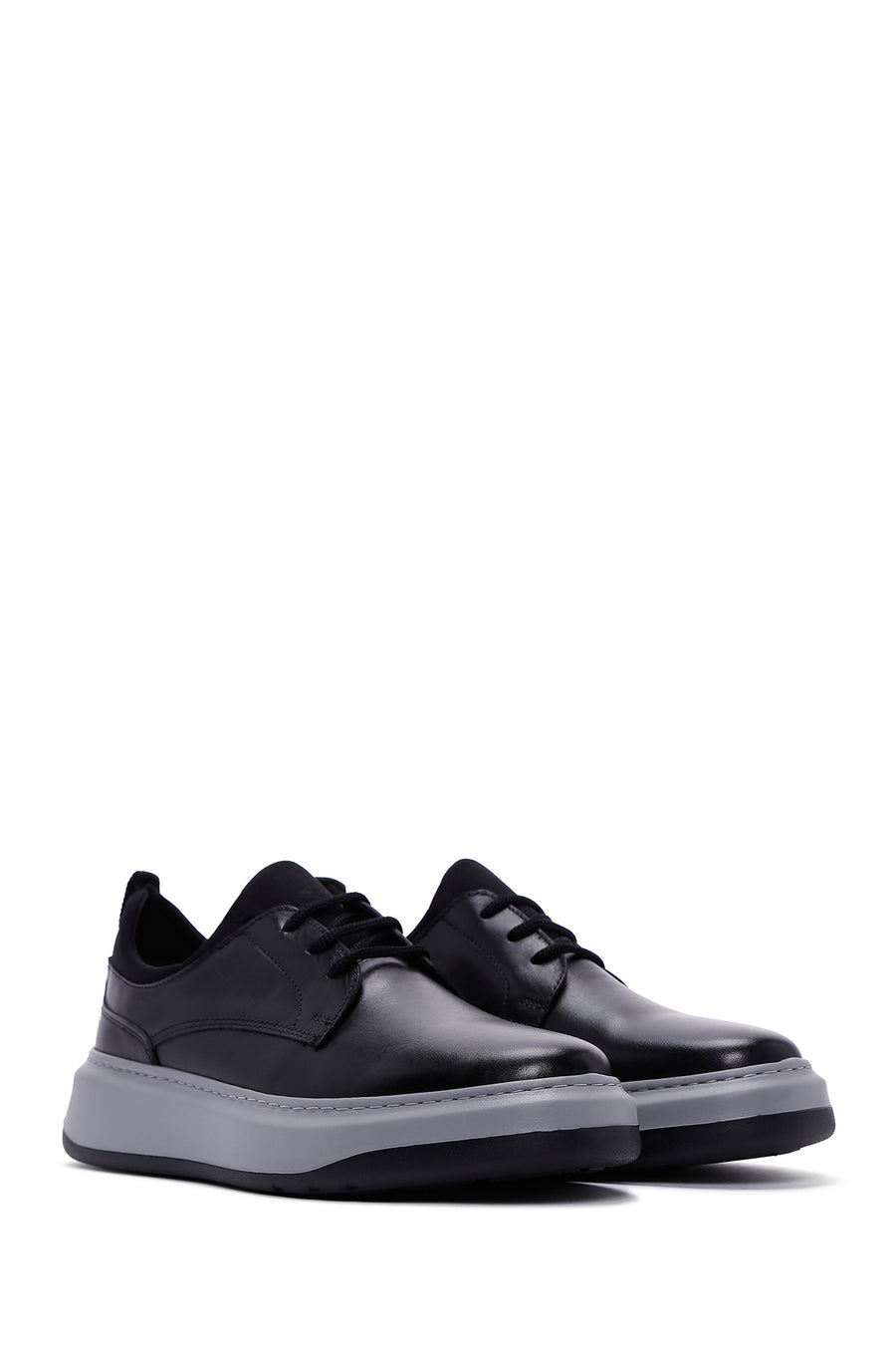 Men's Black Leather Sneaker