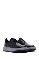 Men's Black Leather Sneaker | Derimod