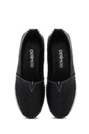 Kadın Siyah Deri Comfort Loafer | Derimod