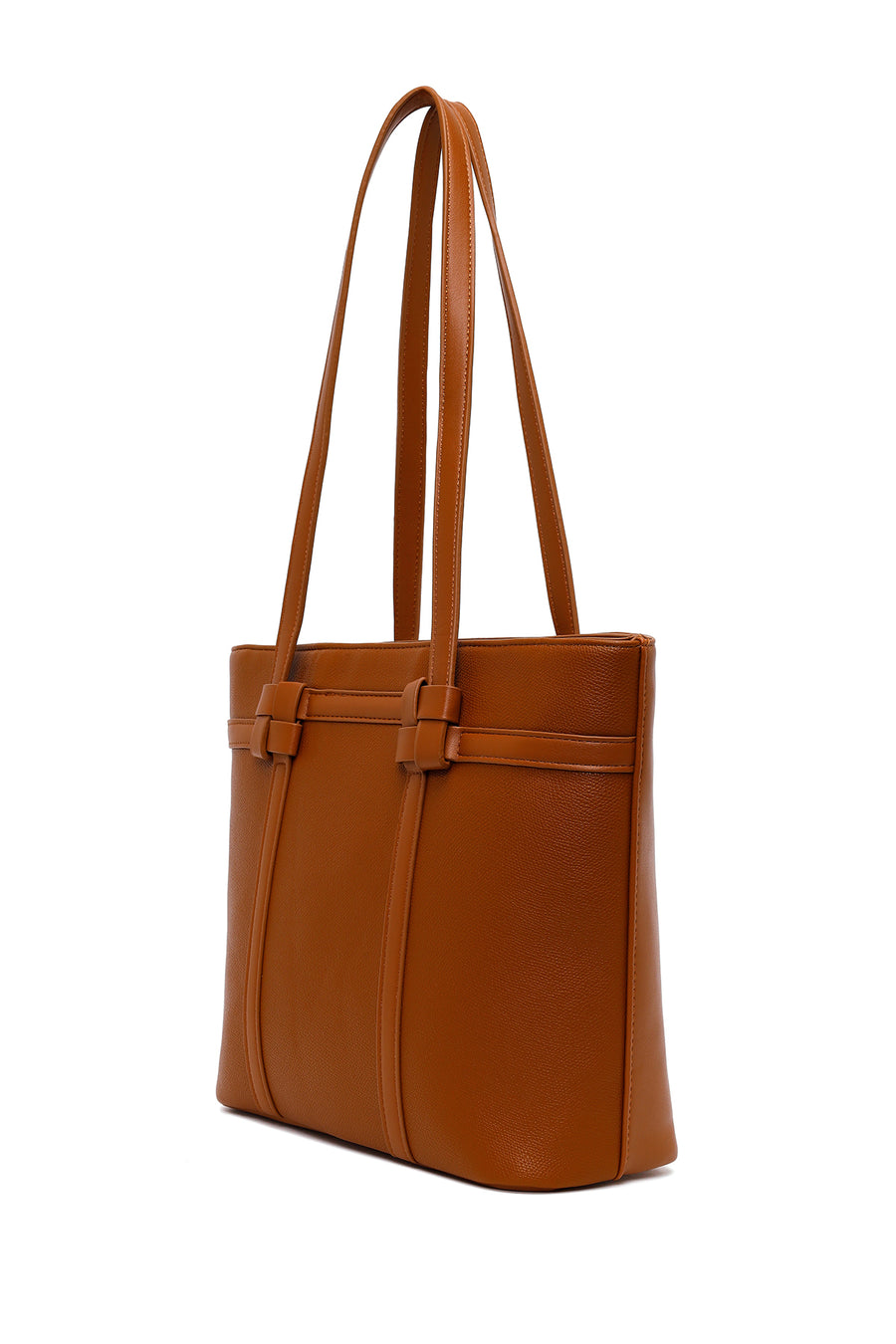 Woman Brown Long-Strap Classic Shoulder Bag