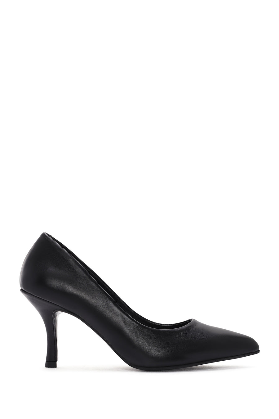 Kadın Siyah İnce Topuklu Deri Stiletto 26PFD405118 | Derimod