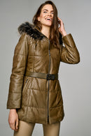 St Moritz Women's Leather Jacket | Derimod