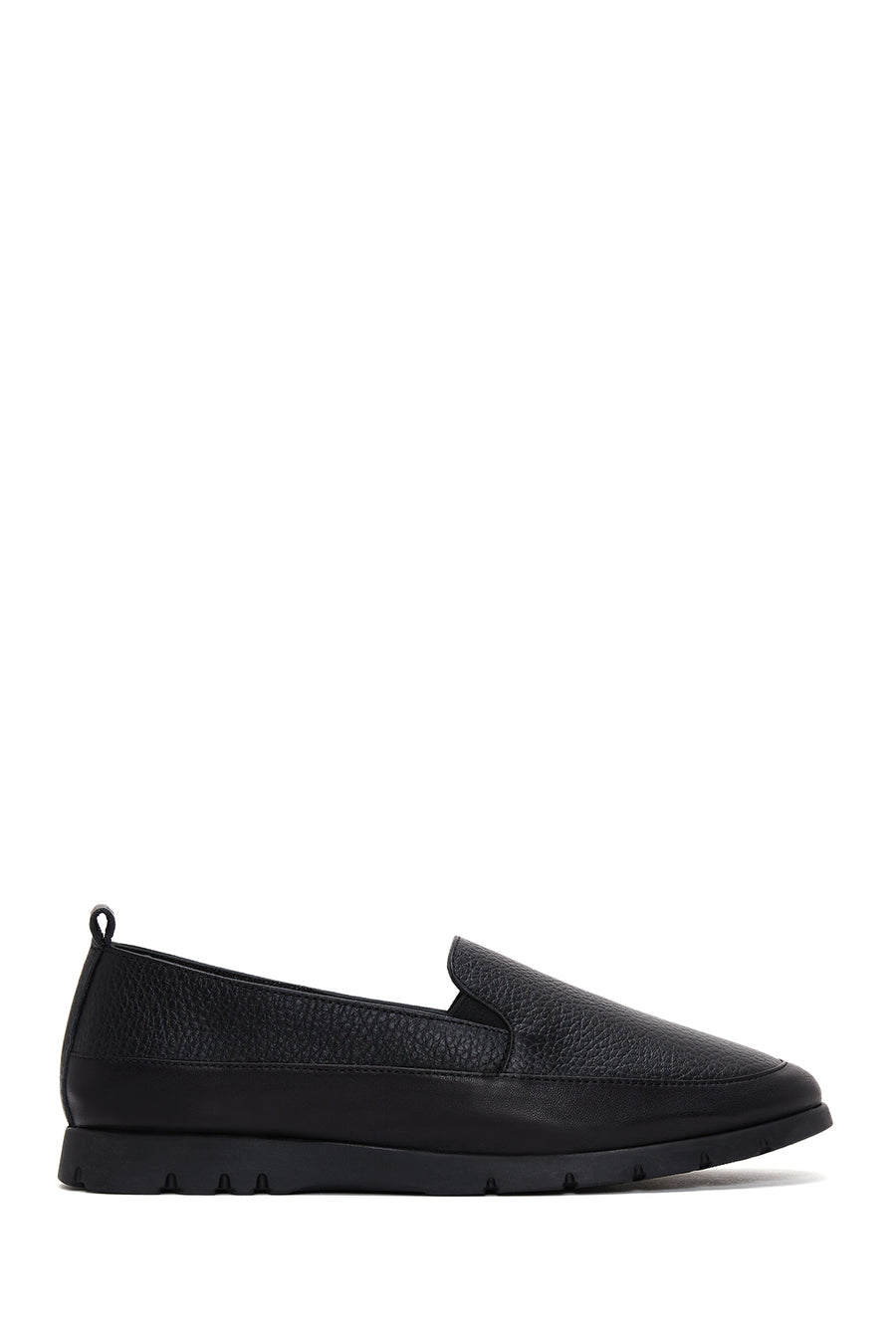 Kadın Siyah Deri Comfort Loafer 22WFD1500FT | Derimod