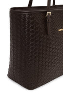 Woman Brown Knitted Shoulder Bag | Derimod