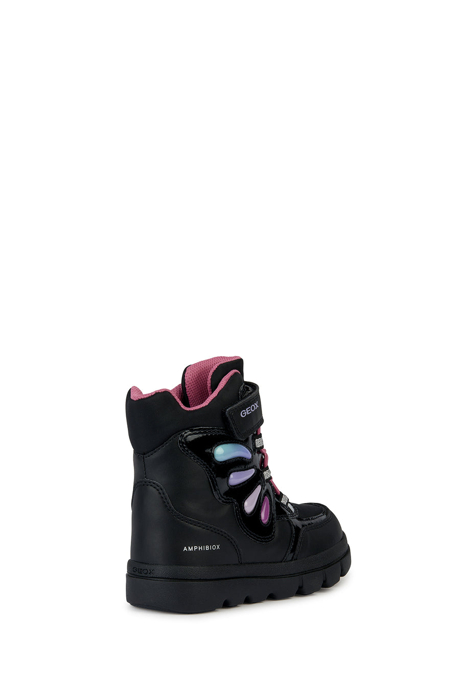 Geox Kız Çocuk Siyah J Willaboom Bantlı Waterproof Kar Botu