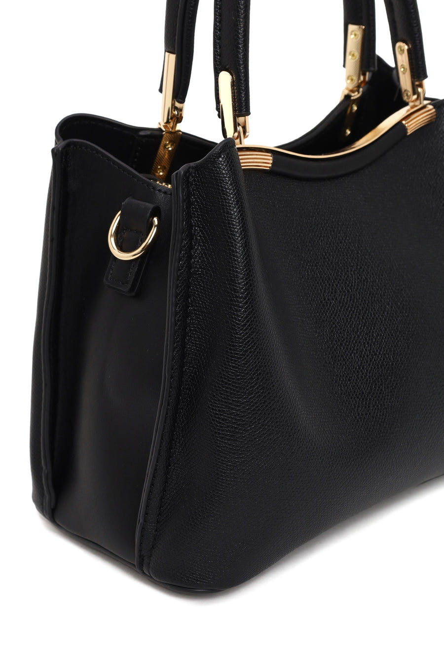 Woman Black Long-Strap Shoulder Bag