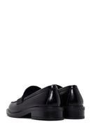 Women's Black Leather Classic Loafer | Derimod