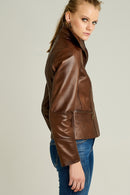 Martha Women's Leather Jacket | Derimod