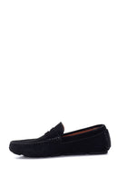 Erkek Siyah Süet Deri Loafer | Derimod