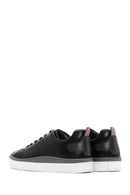 Men's Black Leather Sneaker | Derimod