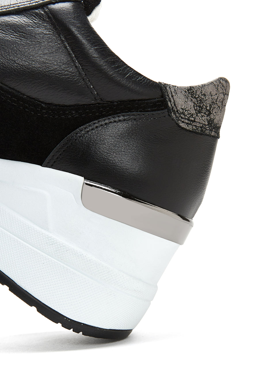 Women's Leather High Sole Sneaker