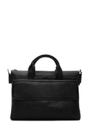 Men's Black Leather Briefcase | Derimod