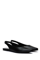 Women's Black Open Back Ballerinas | Derimod