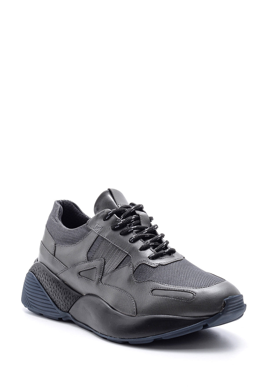 Men's High-Sole Leather Sneaker