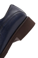 Men's Navy Blue Leather Classic Shoes | Derimod