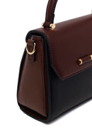 Woman Burgundy Classic Shoulder Bag with Long Strap | Derimod