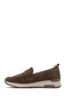 Women's Mink Suede Leather Loafer | Derimod