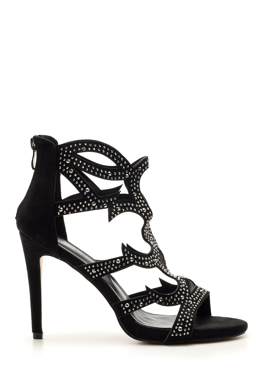 Women's Studded Detailed Heeled Shoes 19SFE232314 | Derimod
