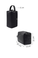 Men's Black Leather Mini Handbag | Derimod