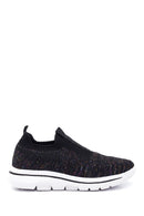 Kadın Siyah Desenli Kumaş Sneaker | Derimod