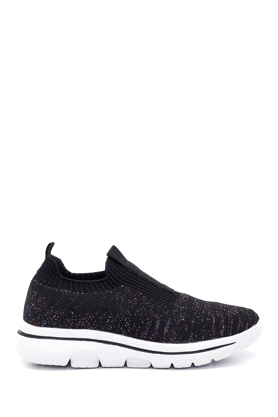 Kadın Siyah Desenli Kumaş Sneaker 22SFD49516F | Derimod