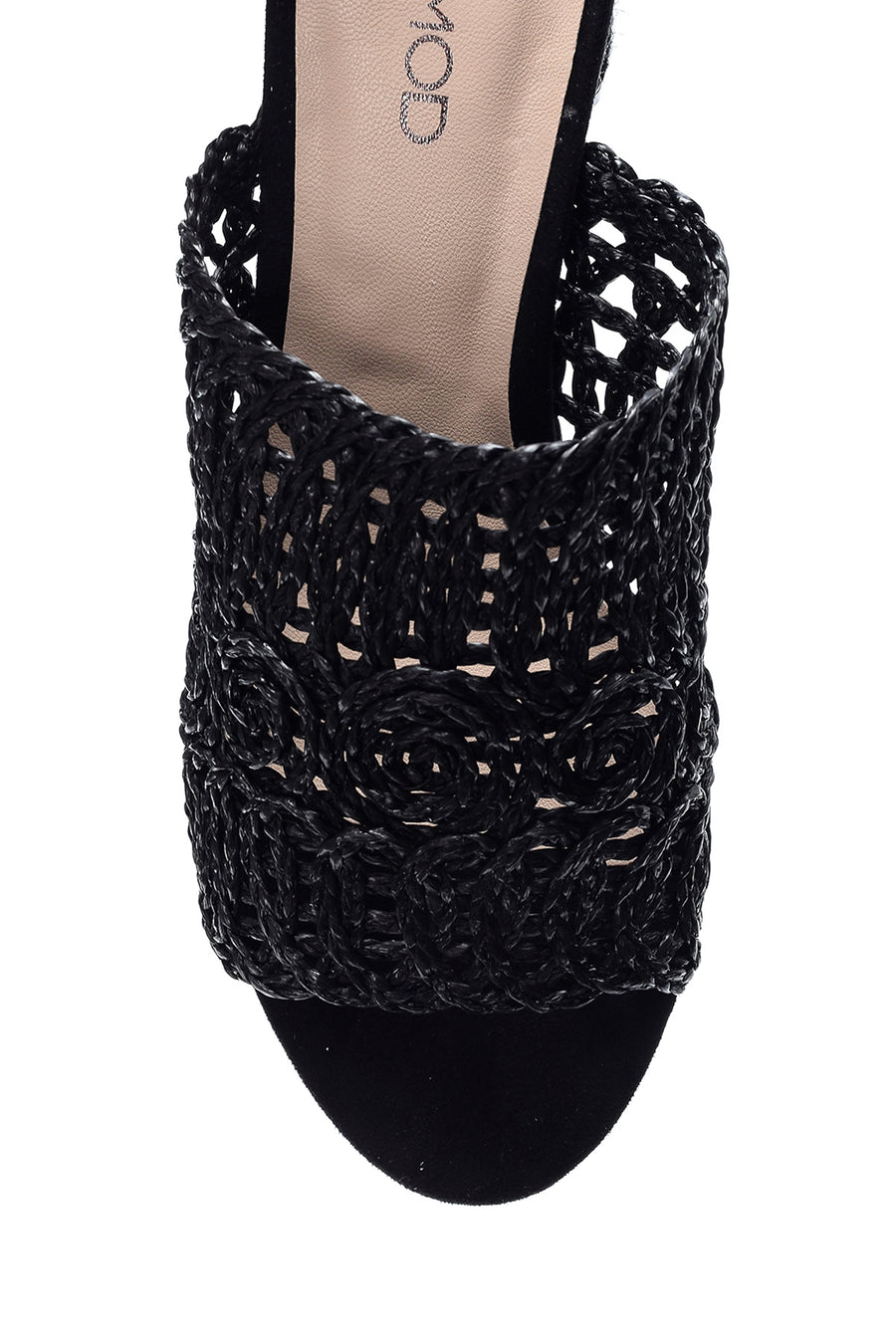 Women's Straw Heeled Slippers