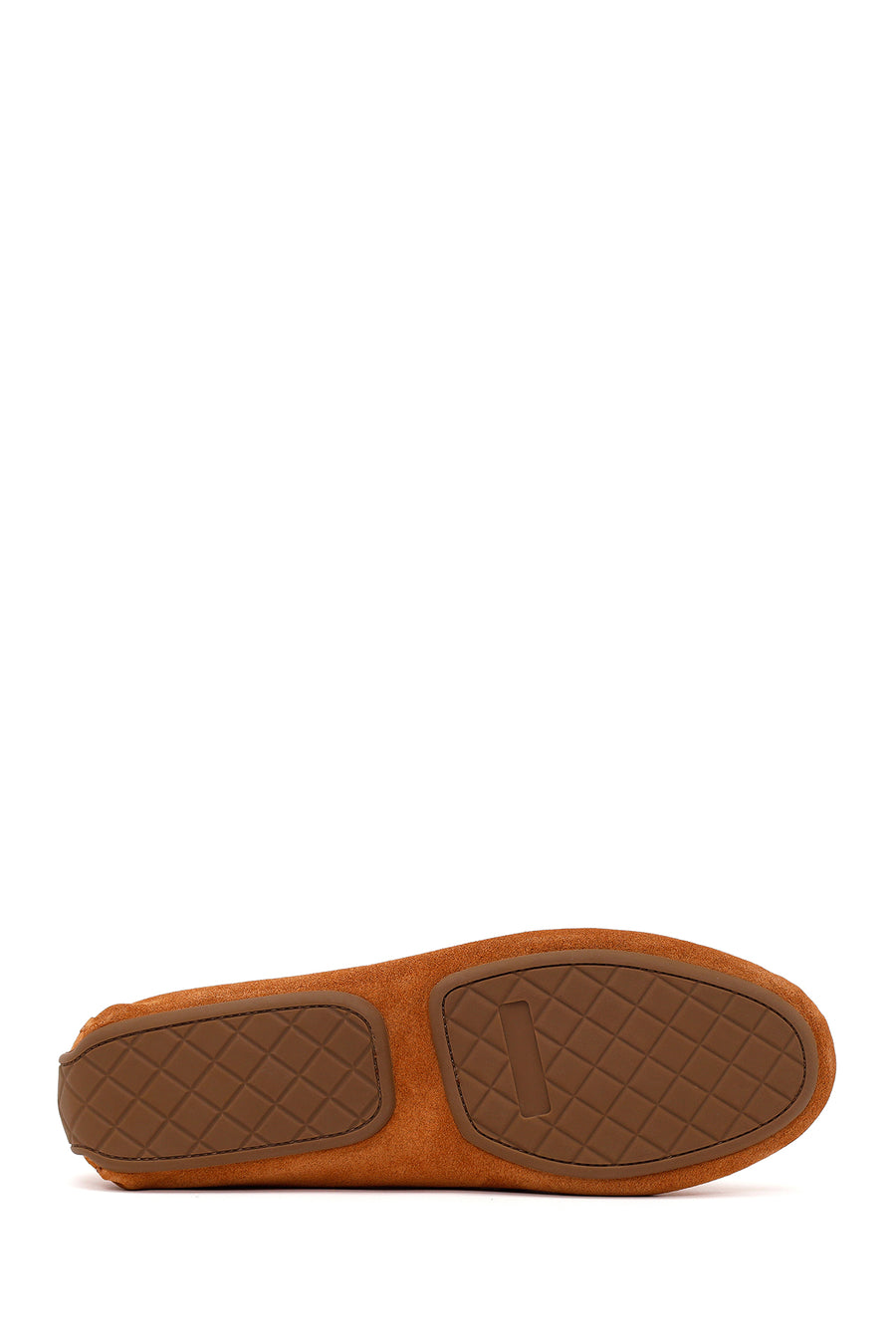 Woman Tan Tasselled Suede Leather Loafer