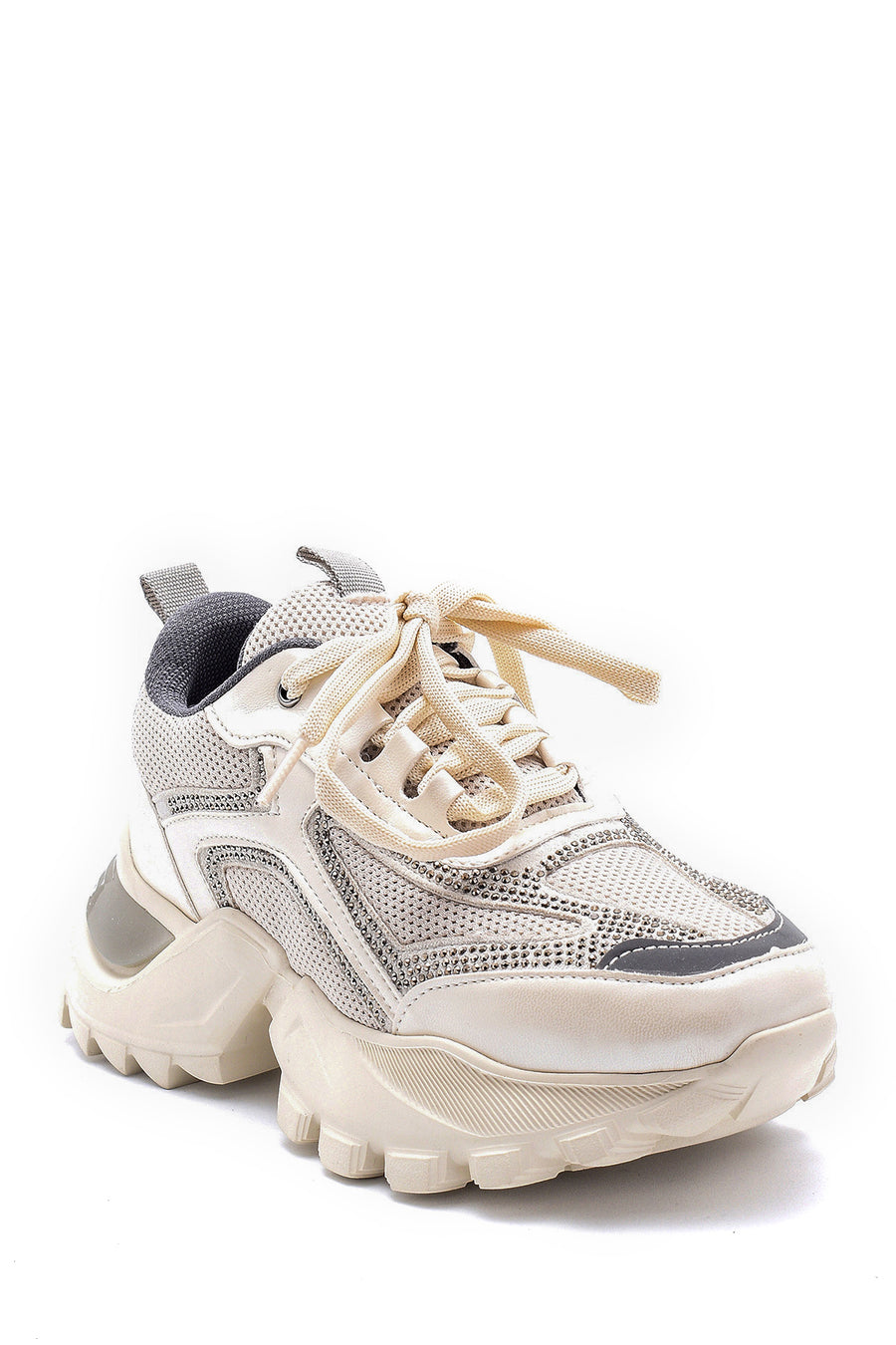 Kadın Deri Yüksek Tabanlı Sneaker