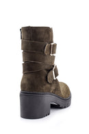 Women's Heeled Suede Leather Boots | Derimod