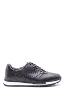 Men's Crocodile Detailed Leather Sneaker | Derimod