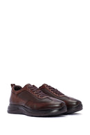 Men's Brown Leather Casual Sneaker | Derimod