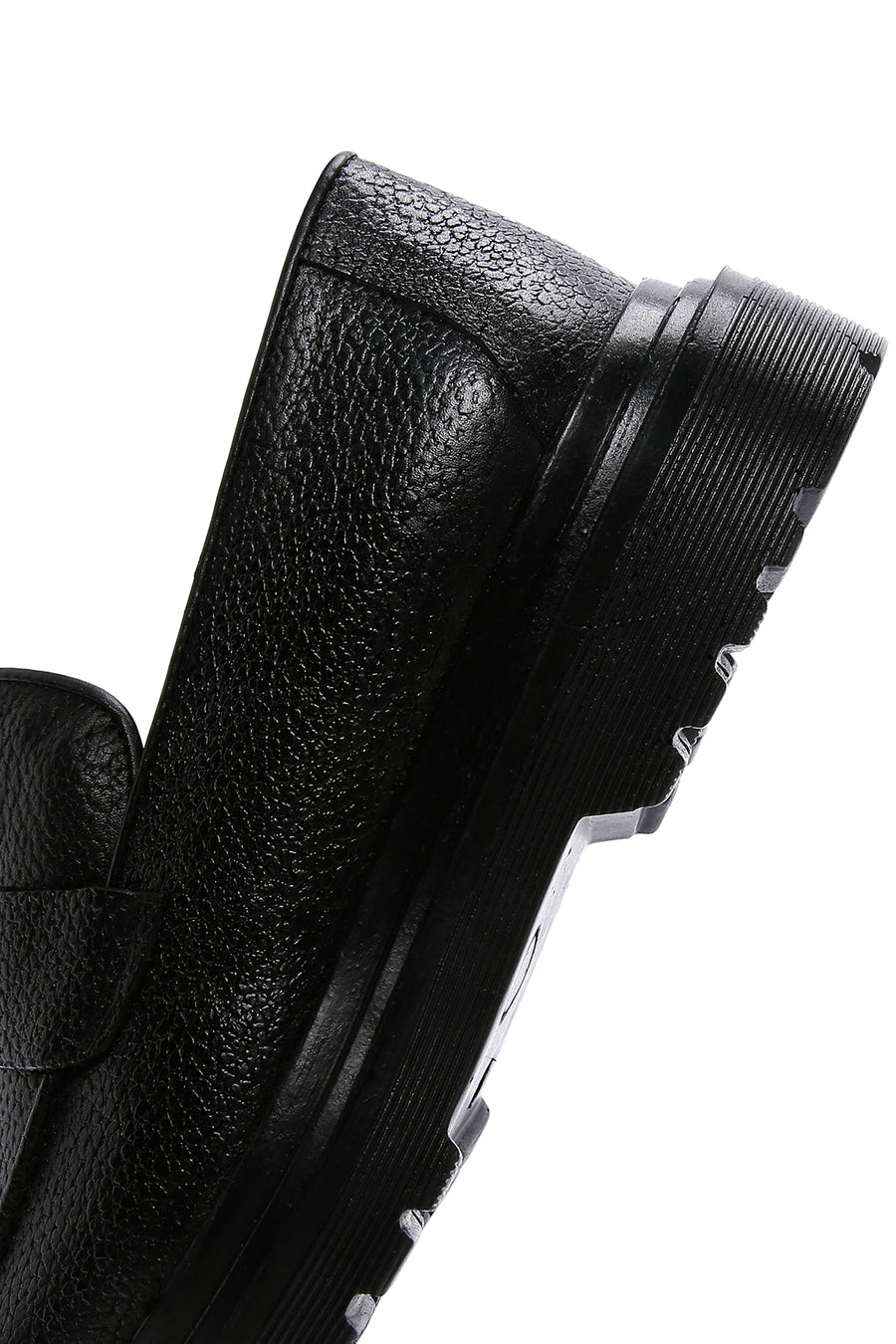 Men's Black Leather Casual Loafer
