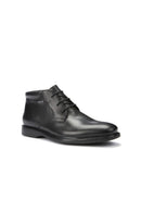 Geox Men's Black Brayden Leather Boots | Derimod