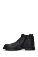 Men's Black Leather Casual Chelsea Boots | Derimod