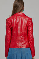 Kiara Women's Leather Jacket | Derimod