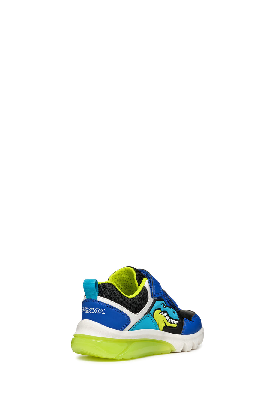 Geox Boy Blue Ciberdron Banded Patterned Light Detailed Sneaker