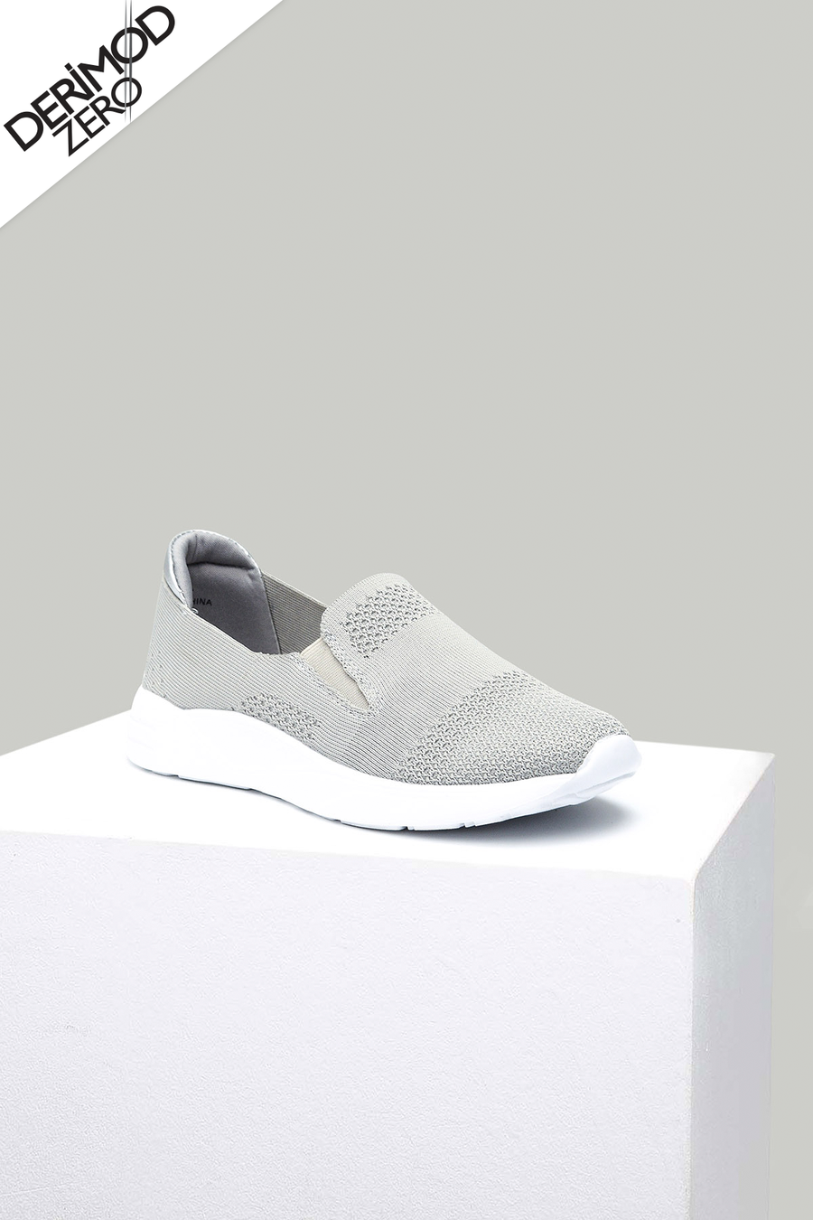 Silver Fabric Women's Sneaker