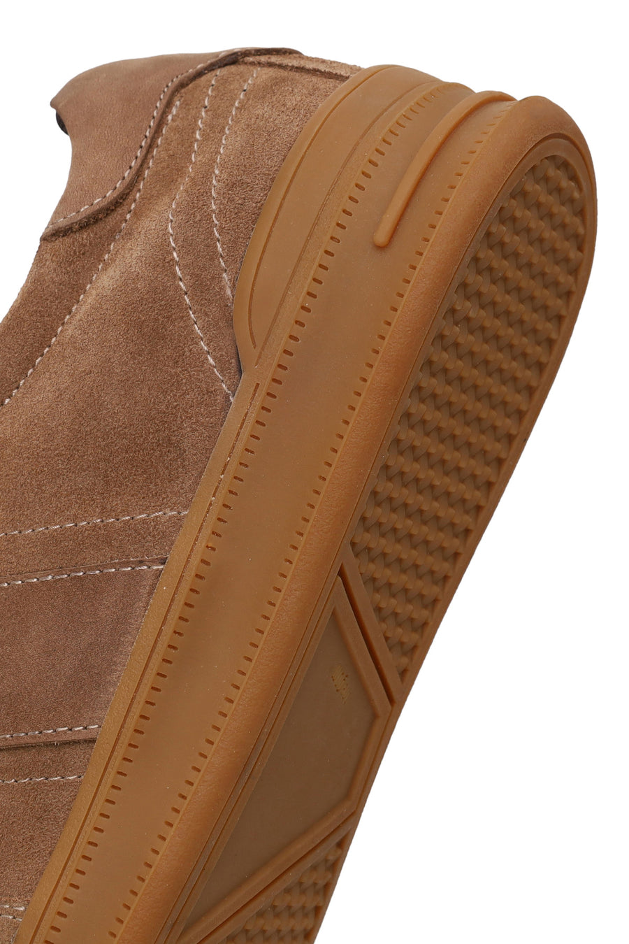 Erkek Vizon Bağcıklı Süet Deri Sneaker