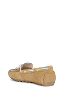 Geox Kadın Kahverengi Süet Leelyan Loafer | Derimod