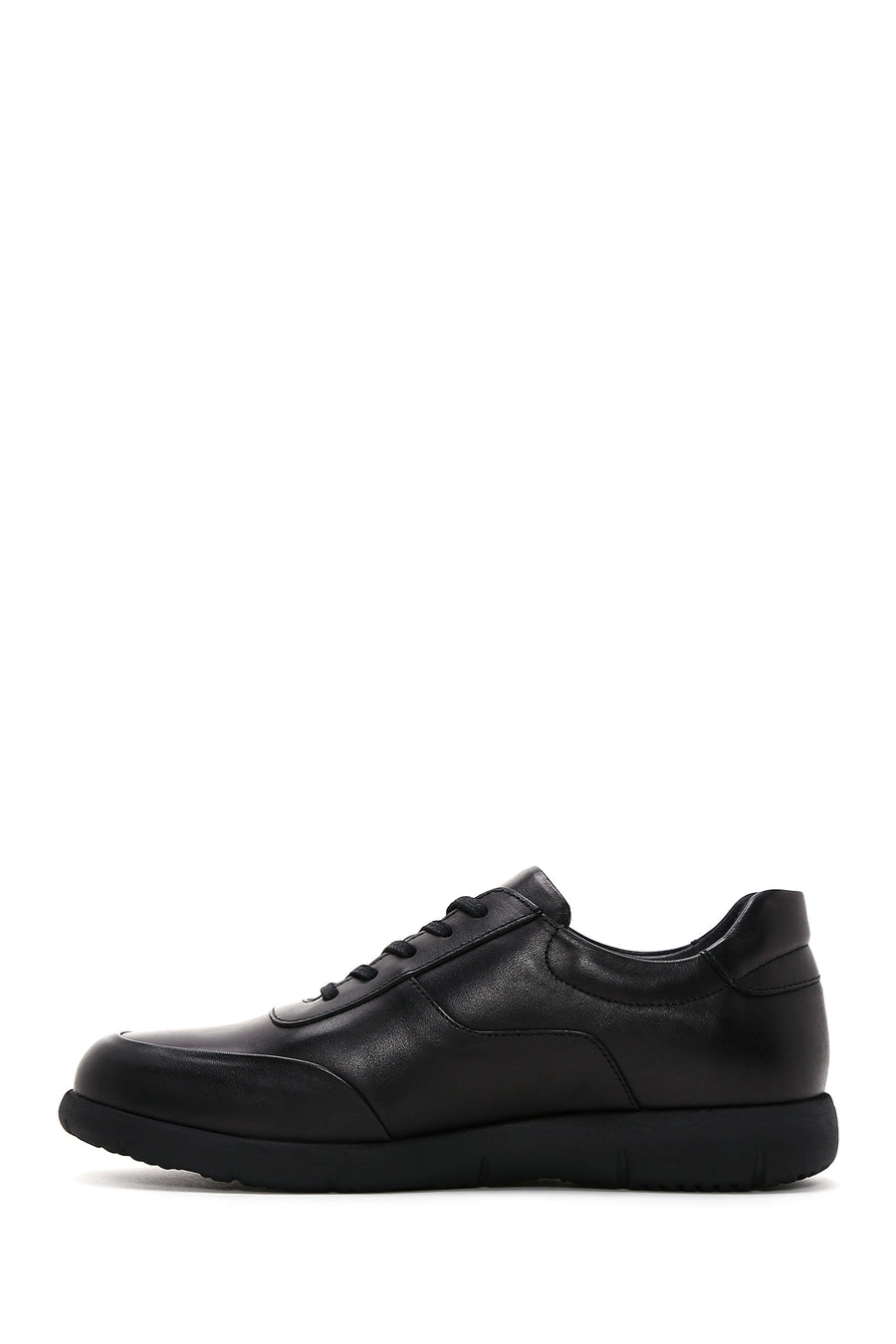 Men's Black Leather Sneaker