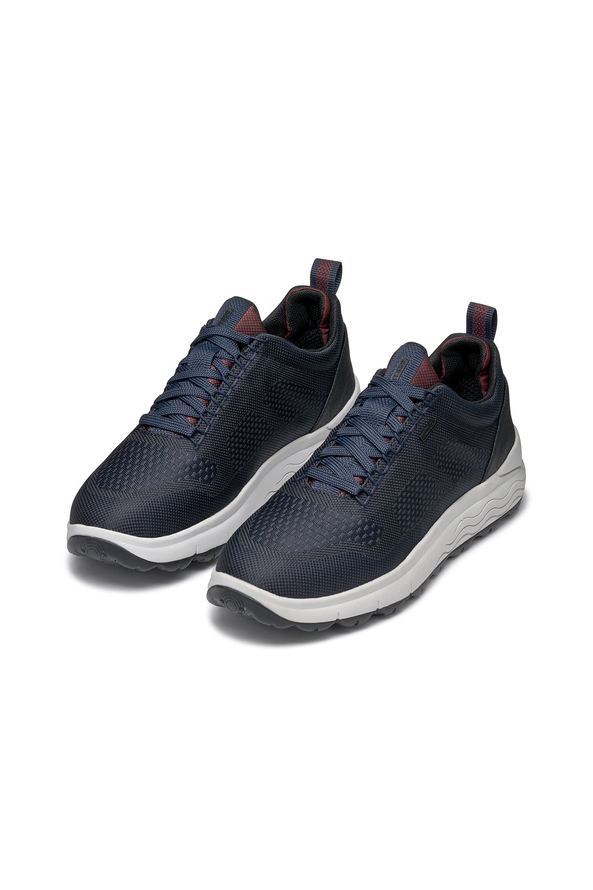 Geox Erkek Lacivert Spherica 4x4 Abx Bağcıklı Deri Sneaker