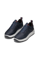 Geox Men's Navy Blue Spherica 4x4 Abx Laced Waterproof Leather Sneaker | Derimod