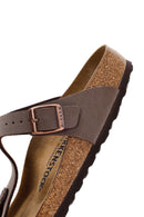 Birkenstock Women's Brown Birko-Flor Nubuck Flip Flops | Derimod